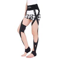 Hcwlxjy Legs Posture Corrector Adjustable Unisex O/X-Type Legs Correction Belt Shape Straightening Band Knock Knee Bowlegs Fixer Kit,Black,M