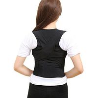 TiaoBug Unisex Adjustable Back Support Brace Upper Back Posture Corrector for Kids Adults (Large)