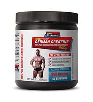 Muscle Mass Supplements for Men - German CREATINE - 100% Pure MICRONIZED CREATINE MONOHYDRATE - Creatine for Mass Building - 1 Can 300 Grams (60 Servings)