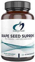 Designs for Health Grape Seed Supreme - 200mg Grape Seed Extract + Muscadine Grape (60 Capsules)
