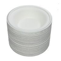 Benail 150 Pack 12 oz Round Disposable Bowls Eco-friendly 100% Natural Sugarcane Biodegradable Compostable Bagasse Tree Free and Plastic Free (150)