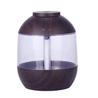iTLOTL Colorful Creative Aroma Humidifier Wood Grain Aromatherapy Machine Household Black