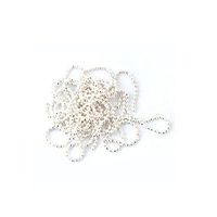 Nail Art,Putars New 1M Nail Art Tip Metal Glitter Striping Tape Ball Beads Chain Line Silver 3D (Silver)