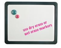 Officemate Verticalmate Magnetic Dry Erase Board, Slate Gray (29202)