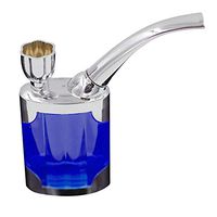 Detachable Tobacco Pipe, Gfeu Stylish Multipurpose Smoking Cigarettes Cigar Pipes with Plastic Bottle Filters for Durable Men Senior Father Gift (Blue)