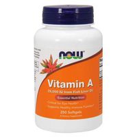 Vitamin A from Fish Liver Oil, 25000IU, 250 Sgels by Now Foods (Pack of 4)