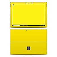 Solid State Yellow Protector Skin Sticker Compatible with Microsoft Surface Pro 6 - Ultra Thin Protective Vinyl Decal wrap Cover