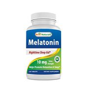 Best Naturals Melatonin 10mg 120 Tablets - Drug-Free Nighttime Sleep Aid - Melatonin for Sleep and Relaxation (Pack of 2)