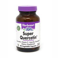 Bluebonnet BB-553 Nutrition Super Quercetin Vegetable Capsules, Vitamin C Formula, Best for Seasonal & Immune Support, Non GMO, Gluten Free, Soy Free, Milk Free, Kosher, 90 Vegetable Capsules, White