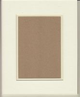 24x36 White & Cream Double Picture Mats with White Core, for 20x30 Pictures