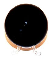 Large Black Obsidian Sphere 80mm with Stand