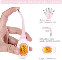 LCD Digital Thermometer, Oral Digital Thermometer Portable Fast Readings Temperature Meter with Accurate Measurement for Baby Kids Adults