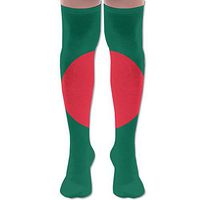 MASDUIH Flag Of Bangladesh Dresses Knee Thighs Stockings Running Thighs Socks.