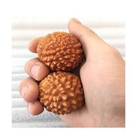 NOLOGO Js-whz Fitness Ball, Thuja Wood Carving Durian Health Ball, A Pair of Solid Wood Carved Massage Ball, Wenwan Fitness Gift (Size : 4.0cm)