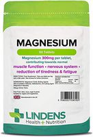 Lindens Magnesium Oxide 500mg Double Pack 180 Tablets Mineral Supplement