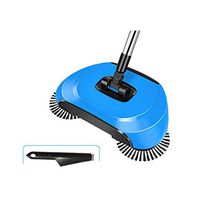 Jiansheng01 Sweeper, Hand Push Type Multi-function Sweeping Floor Combination Artifact, Two-color Optional One Machine Dual-use, Household Broom Set (red, Blue) Three-in-one multifunction