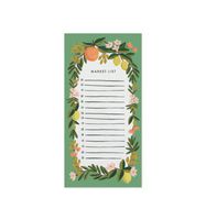 Rifle Paper Co. Citrus Floral Market List Magnetic Note Pad