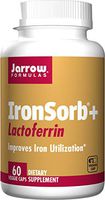 Jarrow Formulas Ironsorb + Lactoferrin, Iron Utilization Support, 60 Veggie Capsules