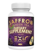 EXIR® Pure Saffron + Saffron Extract 30mg Strength (60 Capsules) - Strong Antioxidant, Rejuvenate Cells, Healthy Blood Pressure & Heart Energy