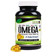 Omega 3-6-9 Blend with DPA, EPA, DHA, ALA and GLA and Organic Flax Seed Oil Plus Wild Caught Natural Fish Oil by Moms for Nutrition - Gluten Free - Made in The USA - 60 Soft-Gels