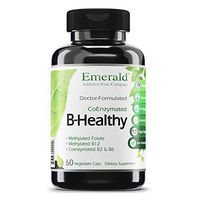 B Healthy - with L-5 Methyltetrahydrofolate (5-MTHF) Coenzymated Folic Acid - Helps Improve Energy, Lower Stress, Fatigue, & Healthy Immune System - Emerald Labs - 60 Vegetable Capsules