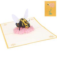 3D Card Greeting Card Bee Flower Greeting Cards Handmade Birthday Wedding Invitation