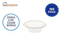 Disposable Clear Small 5 Oz Plastic Bowls Plates For Deserts, Sweets, Arts And Crafts And Everything Else 120 Ct