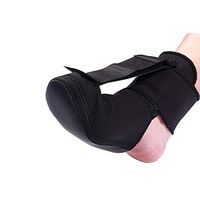 Fushida Plantar Fasciitis Night Splint Drop Brace with Adjustable Strap Medical Ankle Support with Breathable Neoprene Sleeve Comfort Cushioned for Improved Walking Gait (L(43+ Yard))
