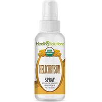 Organic Helichrysum Spray – Water Infused with Helichrysum Essential Oil – Certified USDA Organic - 2oz Bottle by Healing Solutions