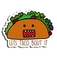 Taco Sticker Food Stickers Waterbottle Sticker Tumblr Stickers Laptop Stickers Vinyl Stickers