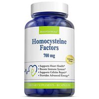 Homocysteine Supreme 1400mg Daily Dose 90 Capsules – No Additives Pure Vitamin B Complex - Non-GMO Gluten Free Natural Homocysteine Modulators Support by BoostCeuticals