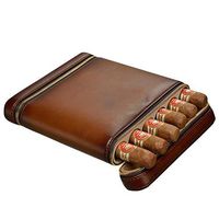 Cigar Accessories Cigar Set Portable Cigar Set Cedar Wood Cigar moisturizing Sleeve Large Capacity 6 Sticks