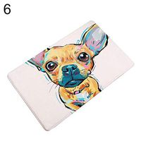 TbpersicwT Home bedroom carpet door mat, Lovely Pet Dog Hallway Door Mat Entrance Floor Rug Anti-slip Bathroom Carpet-6