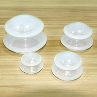 Cupping Massage Silicone Cupping Therapy Sets,Silicone Neck Face Body Massage Cups for Muscle and Joint Pain Cellulite & More (4cups)
