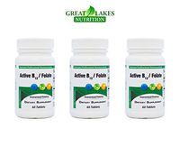 Active B12 + Folate (3 Pack) | Actively Boosts Energy, Health, Immunity | Powerful Folate Reduces Fatigue & “Brain-Fog” Naturally | Fast Dissolve, Highest Absorption & Max Effectiveness | 180 Tablets