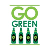 Go Green Irish Beverage Napkins 18 Per Pack
