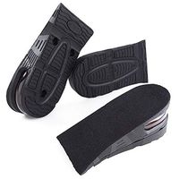 Flexzion Shoes Increase Insole Heel Height Lift Elevator Air Cushion Pad Half Insert 2 Removable Layer 3-5cm (Approximately 1.4-2 inches) Taller for Unisex Adult Men Women Size USA 4.5-9