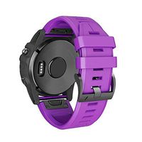 Lyperkin Compatible with Garmin Fenix 5X Watch Band, Fashion Quick Release Soft Silicone Watch Strap Replacement Buckle Strap Wristband Watch Band Wrist Strap, Easy Fit - Multicolor