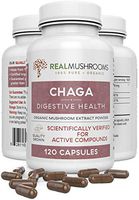 Chaga Extract Mushroom Supplement (120caps), 500mg Organic Chaga Mushroom Powder Capsules, Antioxidant & Immune System Booster, Chaga Sclerotium Mushroom Extract, 60-Day Supply Chaga Mushroom Capsules