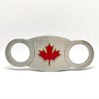 Canadian Maple Leaf Cigar Cutter – Double Guillotine Blades – in Gift Box