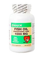 (3 Pack) Major Omega-3 Fish Oil Cholesterol Free 1000mg, 100 Ct (Pack of 3)