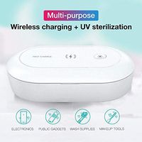 Welzatn Dual UV Lights Sterilizer Fast Charging Disinfection Box Multi-Function UV Sanitizer for Cell Phone, Jewelry, Watches, Glasses, Masks, Keys, Toys