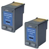 Amsahr 27(C8727) Remanufactured Replacement HP Ink Cartridges with 2 Black Cartridges