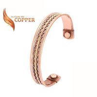 Copper Therapy Elegant Stunning Copper Magnetic Bracelet Copper Bangle for Arthritis Magnetic Bracelet Therapy