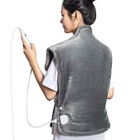 iTeknic Heating Pad for Back Pain Relief- Extra Large [32"x25"] - Auto Shut Off - Heat Pad with Moist & Dry Heat Therapy Options -Electric Heating Pad for Neck and Shoulders