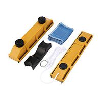 LWQ 1Pcs Yellow Home Portable Magnetic Window Cleaner, for Single Glazing Windows Glass Cleaning Tool with Cloth