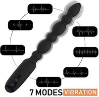 AIWOT-ZDQ Handheld Ànâl Pull Beads Clitôrial Stimulatiôn Toys for Her Super Soft TPE Electric Silicone Àmâl Plug for Women 7 Speed Modes Low Noise