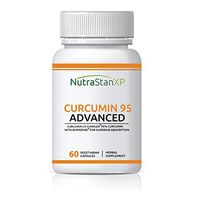 NutrastanXP Curcumin C3 Complex (95% Curcuminoids) 500 mg Turmeric with BioPerine (Piperine) Extract Supplement 5 mg - 60 Vegetarian Capsules