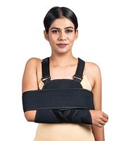 Arm Sling Shoulder Brace - Best Fully Adjustable Rotator Cuff and Elbow Support - Includes Immobilizer Band for Quick Recovery - for Men and Women