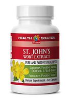 ST John's WART HERB Extract with Siberian Eleutherococcus and Gingkgo Biloba - Anti Depression - 1 Bottle 60 Capsules